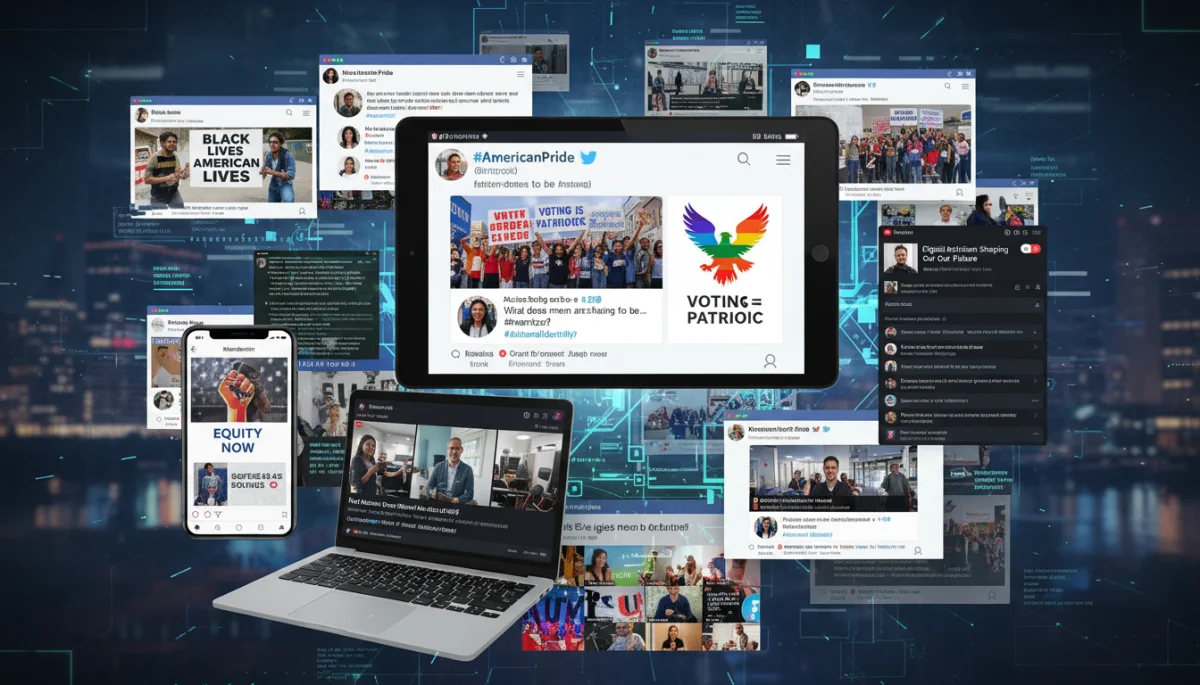 Digital civic discourse and activism shaping patriotism