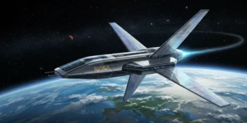 NASA spacecraft launching to Mars in 2026, artistic rendering