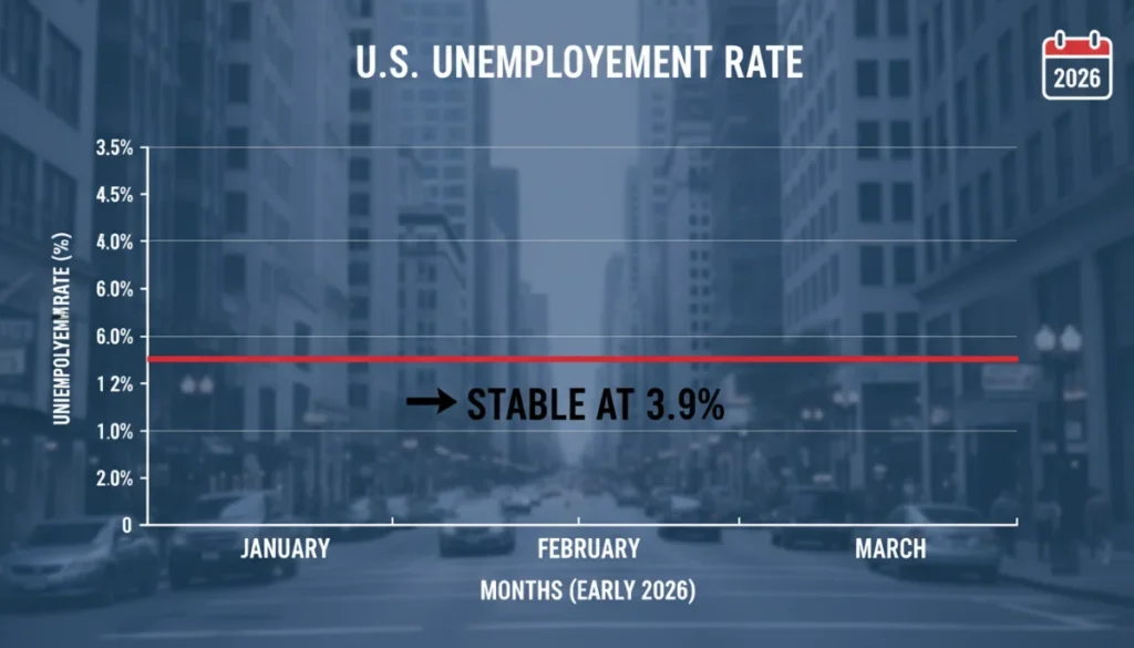 Unemployment Rate Holds Steady at 3.9% in Early 2026: Latest Data