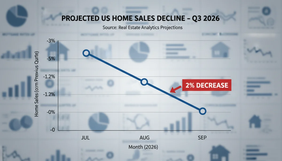 Projected home sales decline Q3 2026 graph